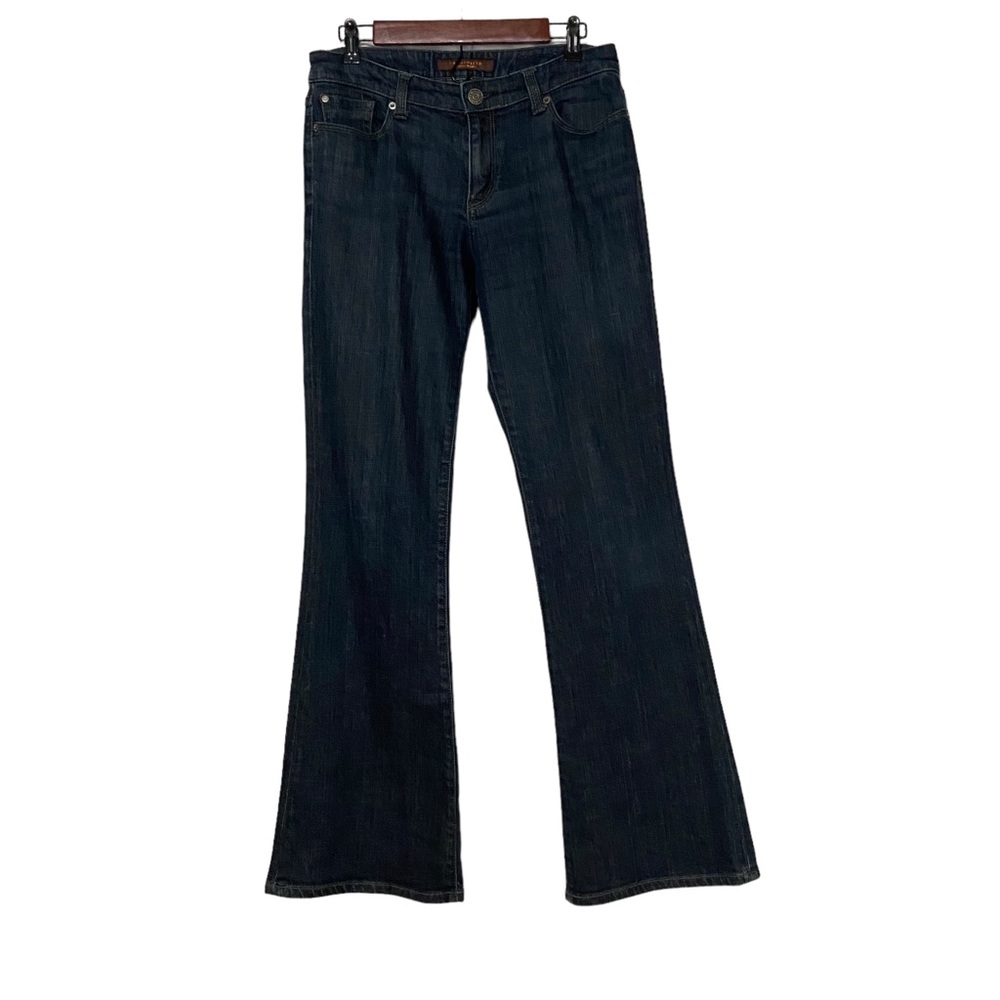 The Limited Authentic Original Flare Jeans Flap Back Pockets Blue - Picture 7 of 14